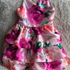 Floral Pink Kids Dress